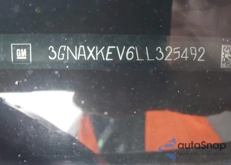 2020 Chevrolet Equinox Lt из США, поврежденный, VIN 3GNAXKEV6LL325492